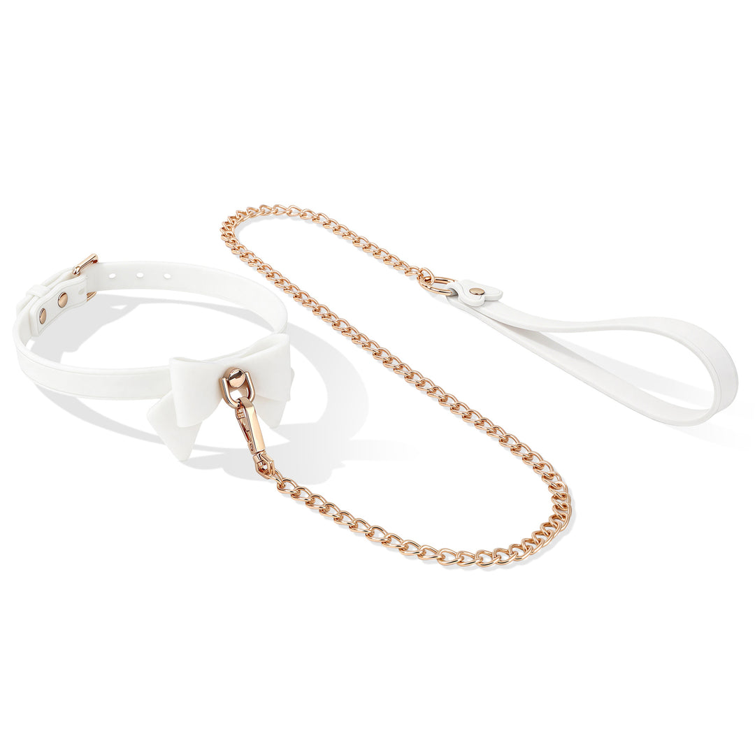 Adjustable Chain Leather Collar Accessory