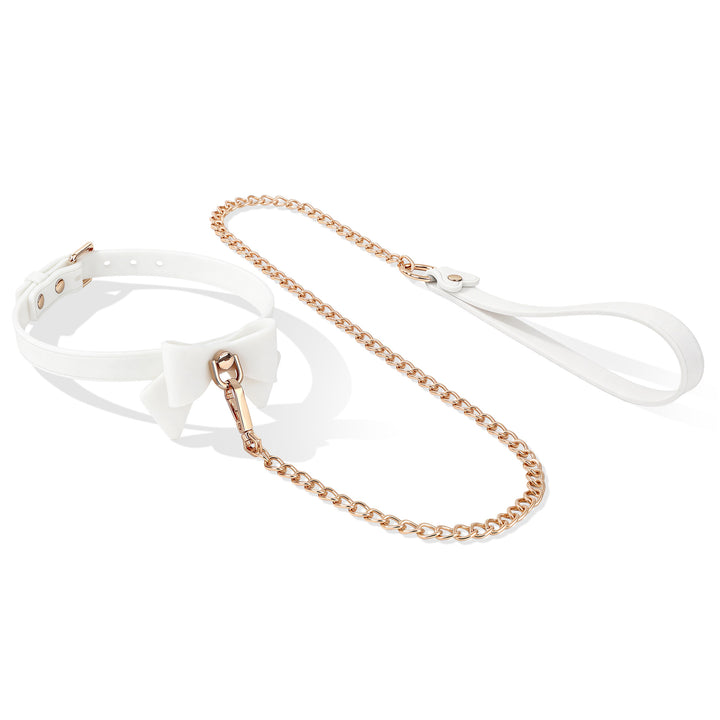 Adjustable Chain Leather Collar Accessory