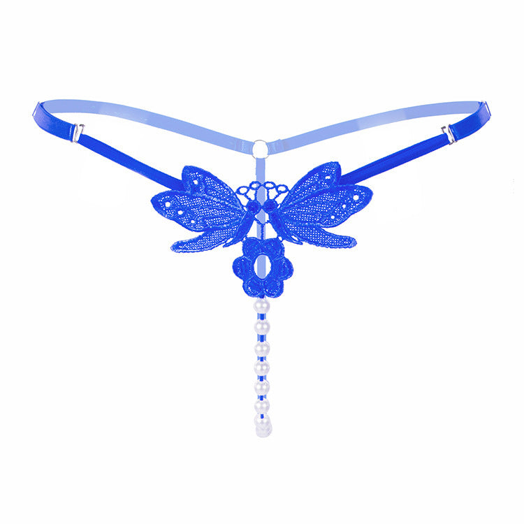Embroidered Pearl Whisper Thong
