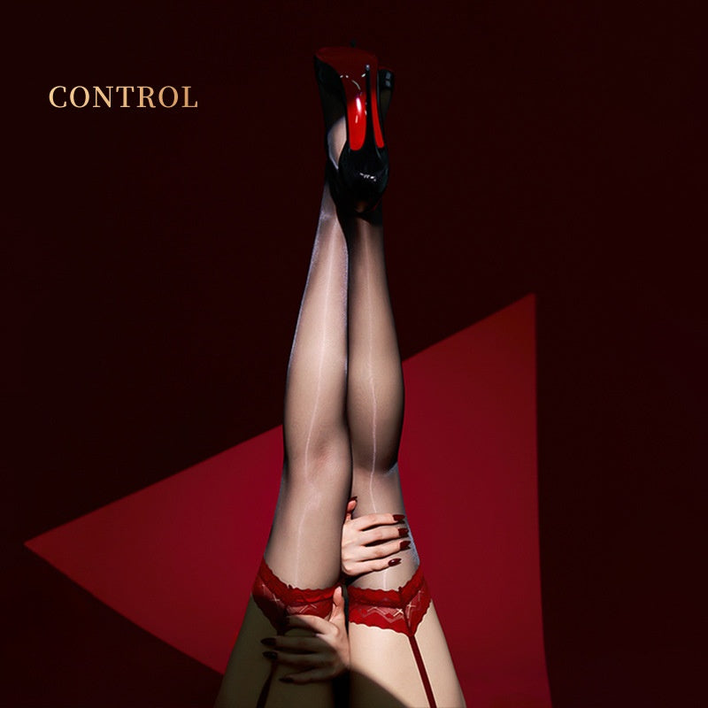 Desire Sheer Stockings with Lace Top