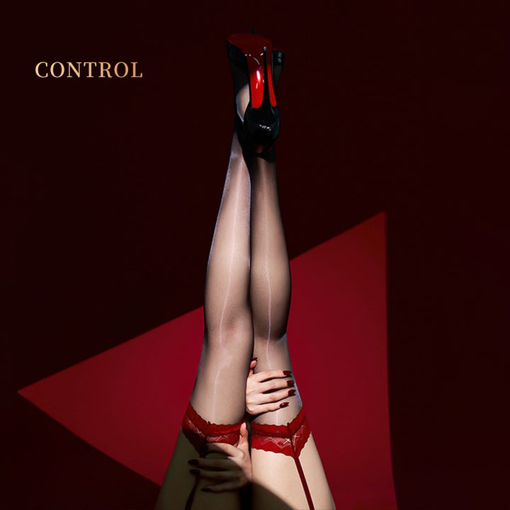Desire Sheer Stockings with Lace Top