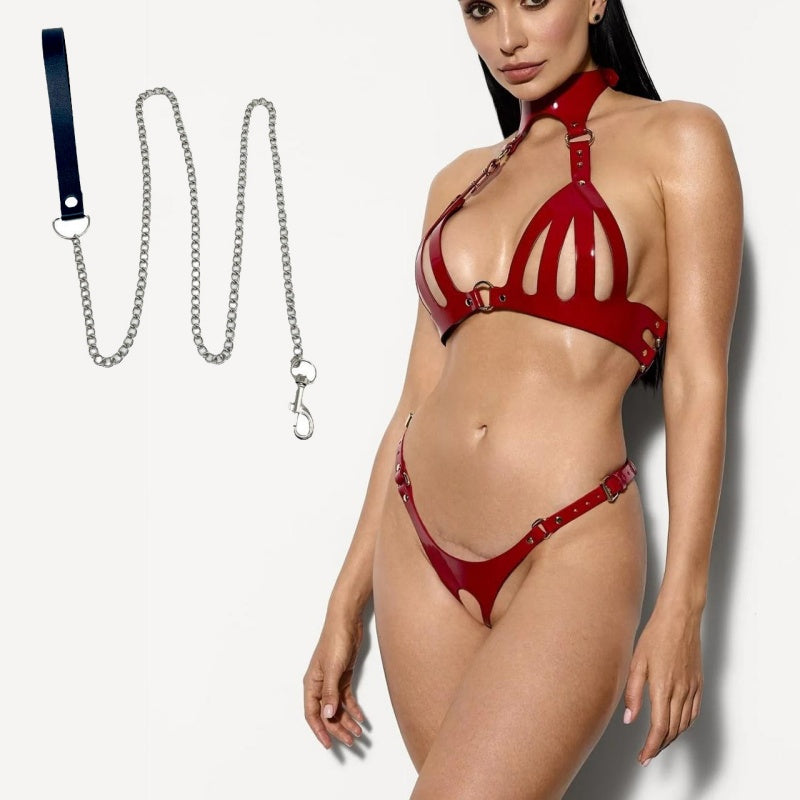 BDSM Leather Harness Lingerie