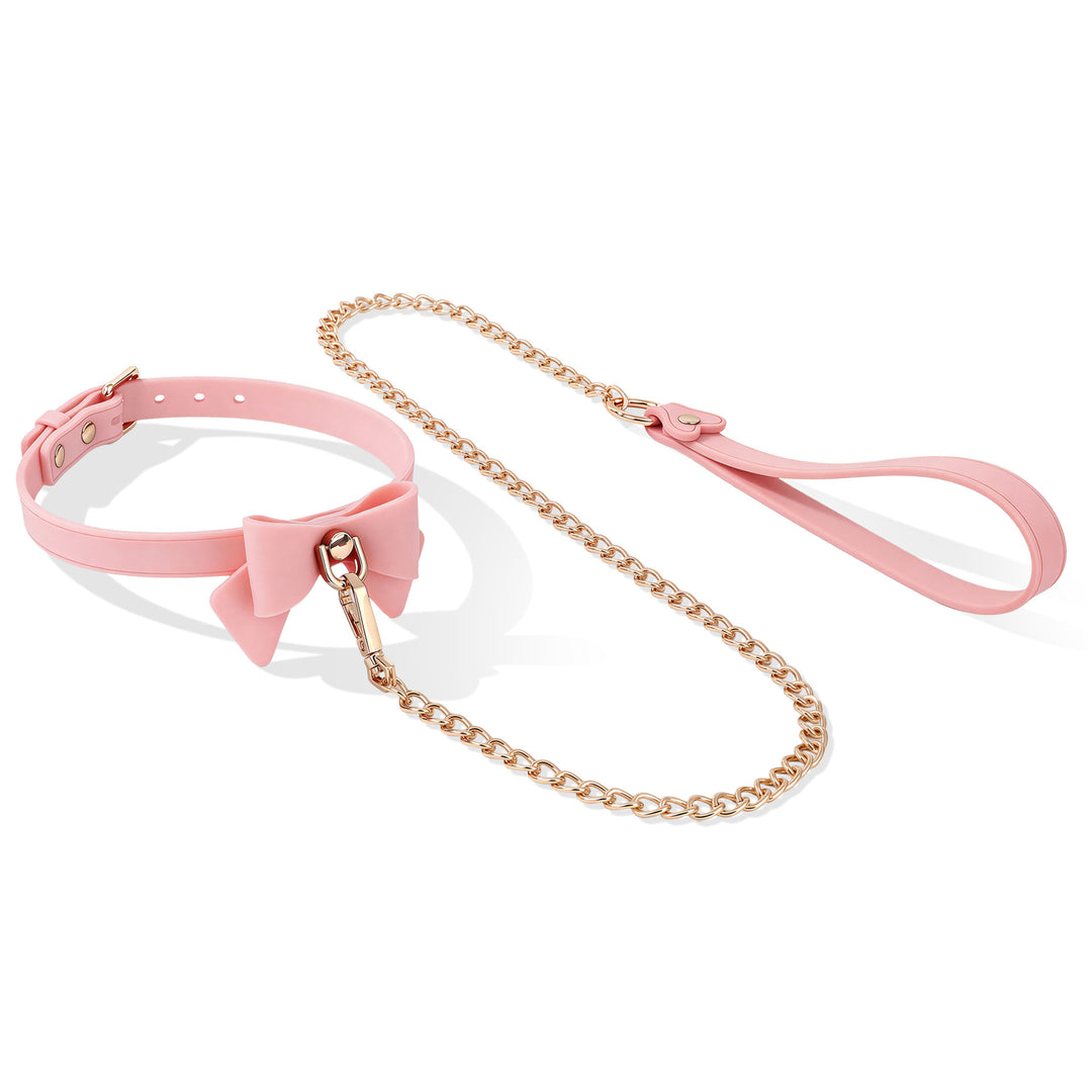 Adjustable Chain Leather Collar Accessory