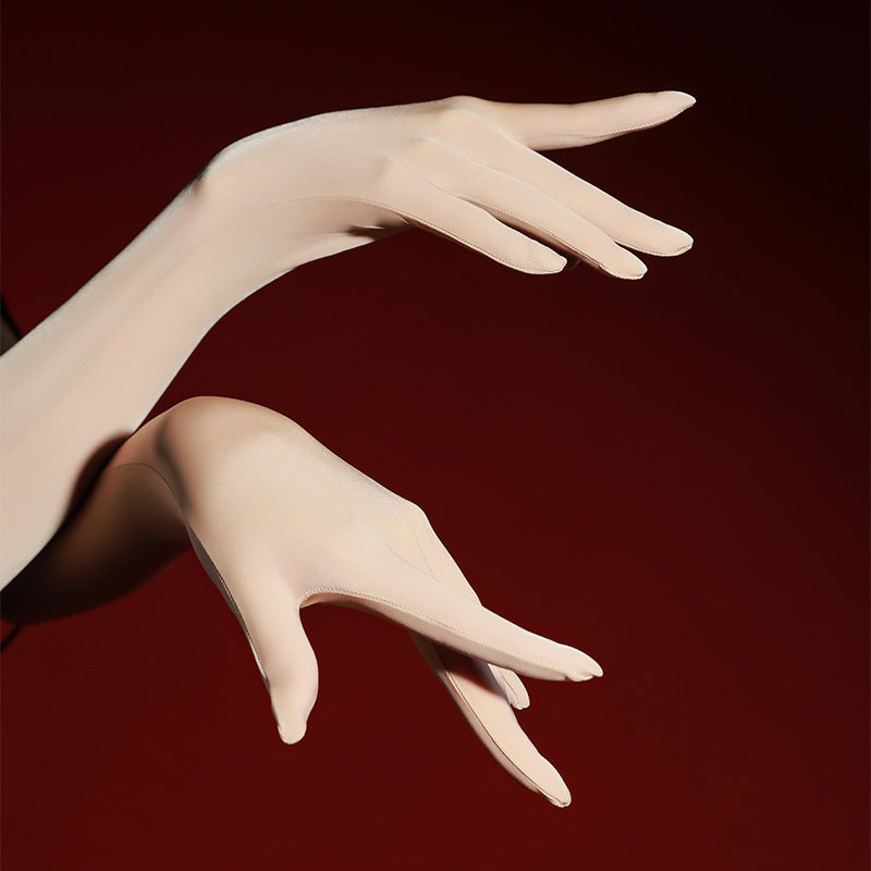 Silken Whisper Five-Finger Gloves
