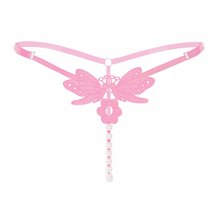 Embroidered Pearl Whisper Thong
