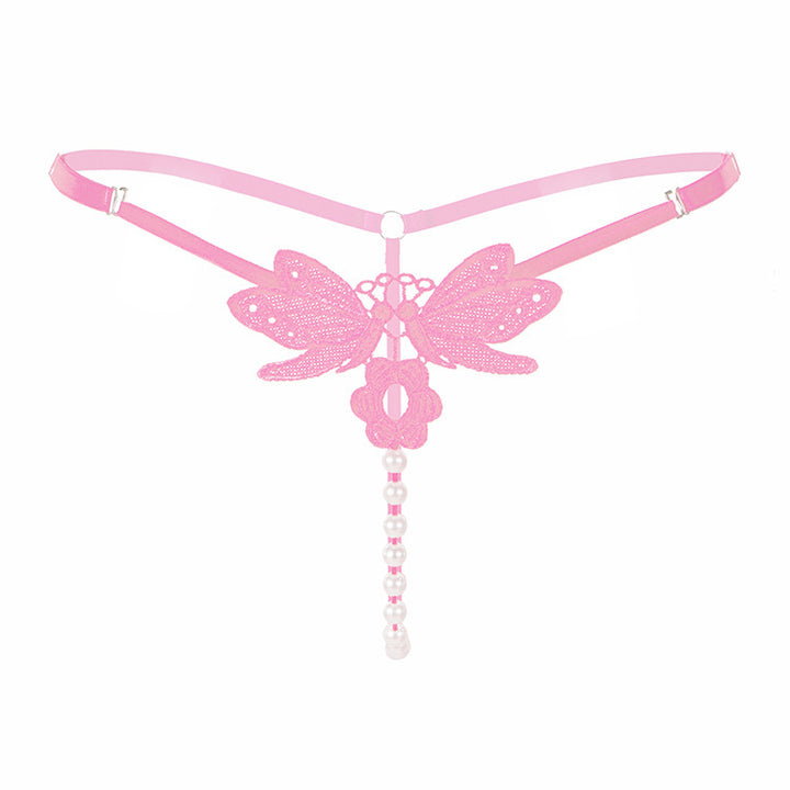 Embroidered Pearl Whisper Thong