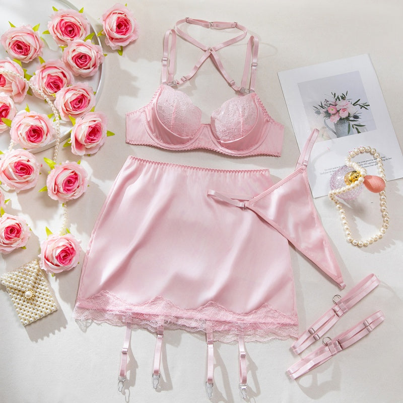 Sheer Lace & Strap Back Bodycon Lingerie