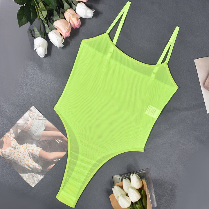 Sheer Seduction Sexy Mesh Bodysuit