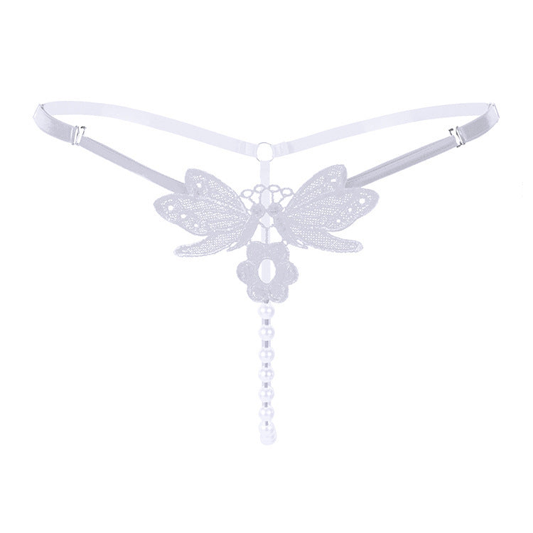 Embroidered Pearl Whisper Thong