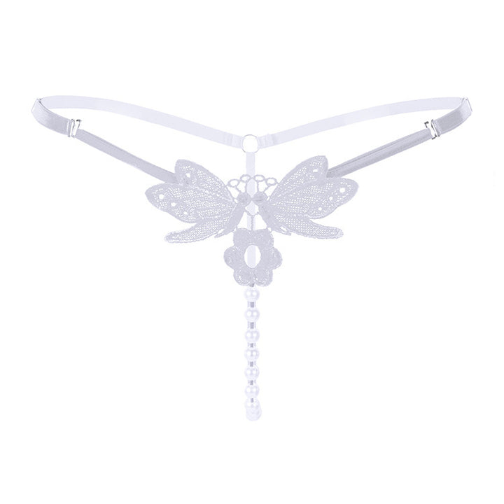 Embroidered Pearl Whisper Thong