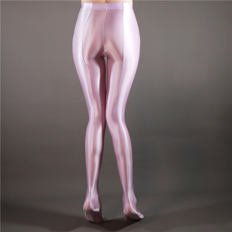 High Waist Glossy Full Length Pantyhose