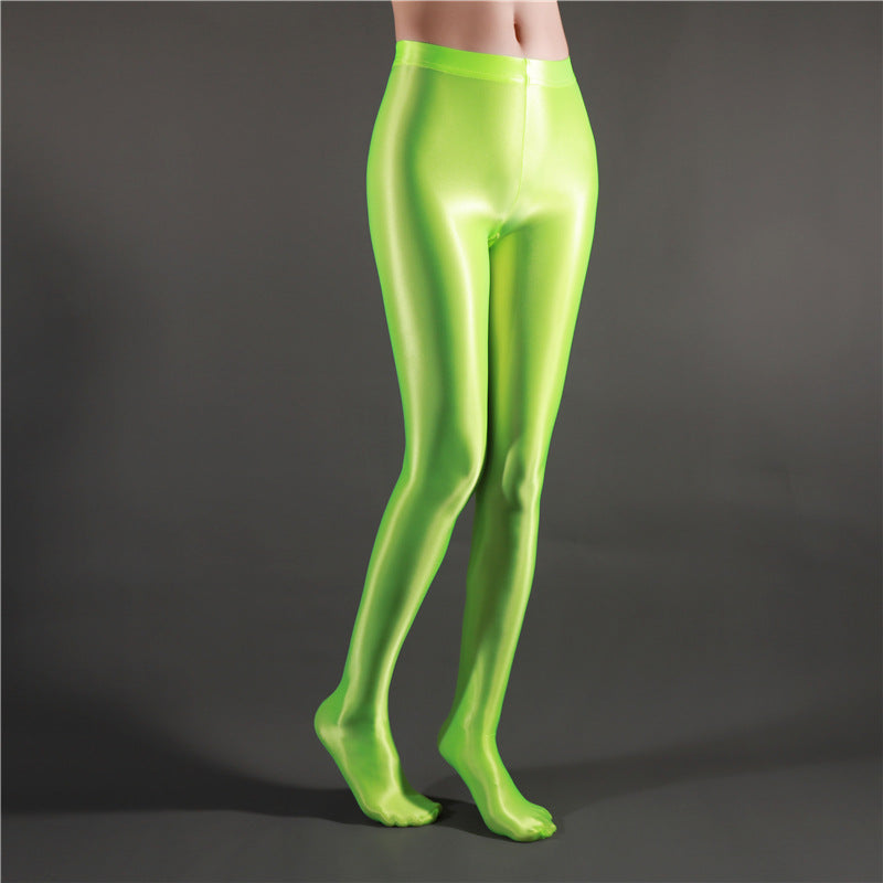 High Waist Glossy Full Length Pantyhose