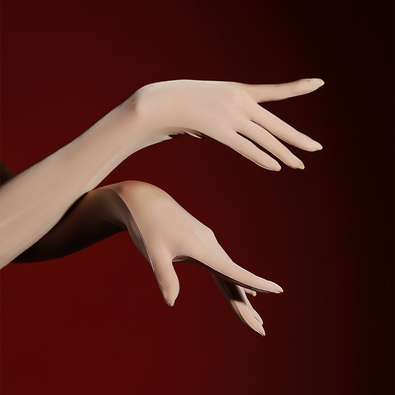 Silken Whisper Five-Finger Gloves