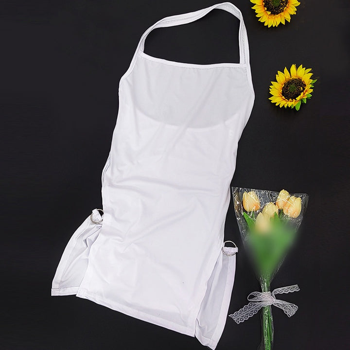 Halter O‑Ring Cutout Side Slit Mini Dress