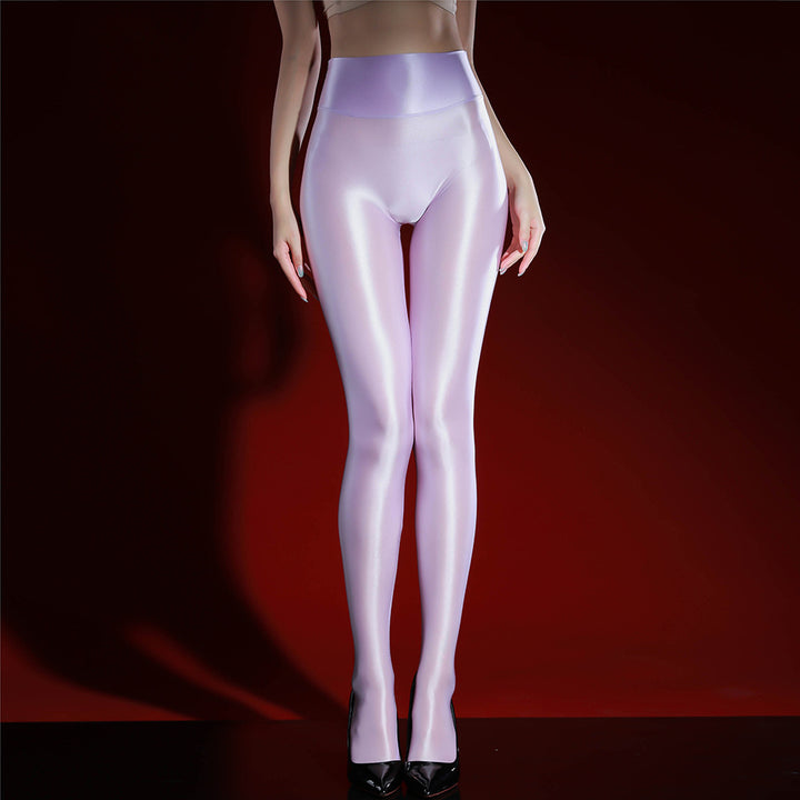 High Waist Glossy Shiny Shaping Tights