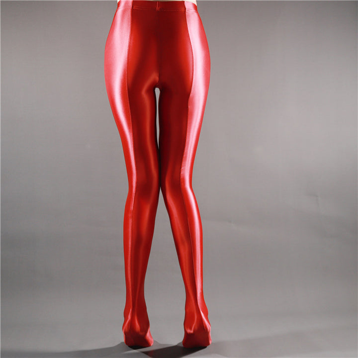 High Waist Glossy Full Length Pantyhose