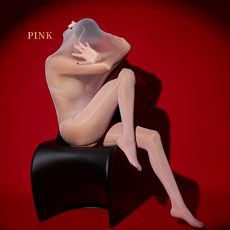 Ultra-Thin 8D Sheer Full-Body Stocking Bodysuit