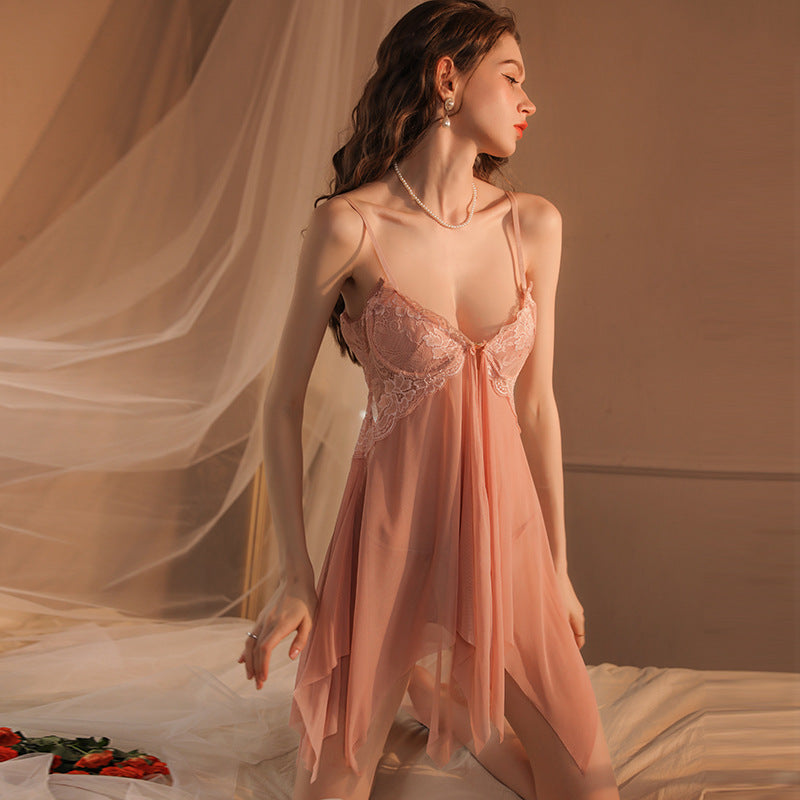 Flirty Lace Mesh Babydoll