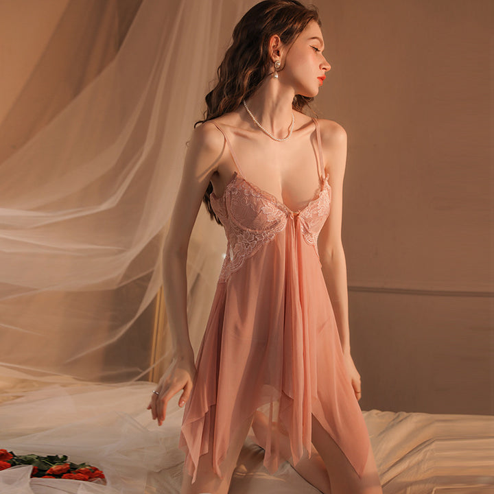 Flirty Lace Mesh Babydoll