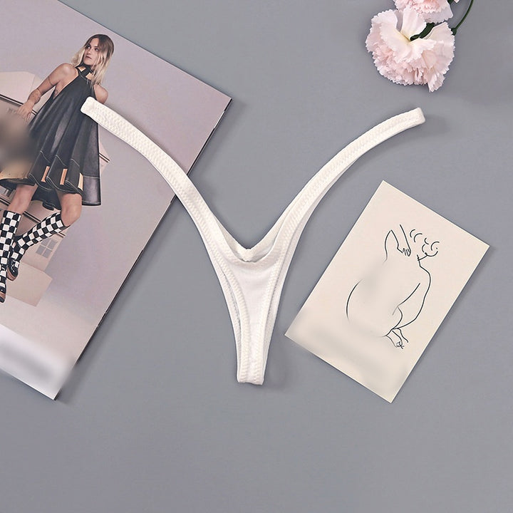 Minimal V-Cut Micro Thong Underwear