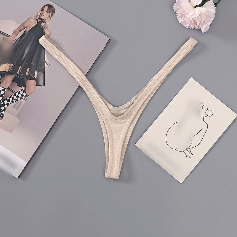 Minimal V-Cut Micro Thong Underwear