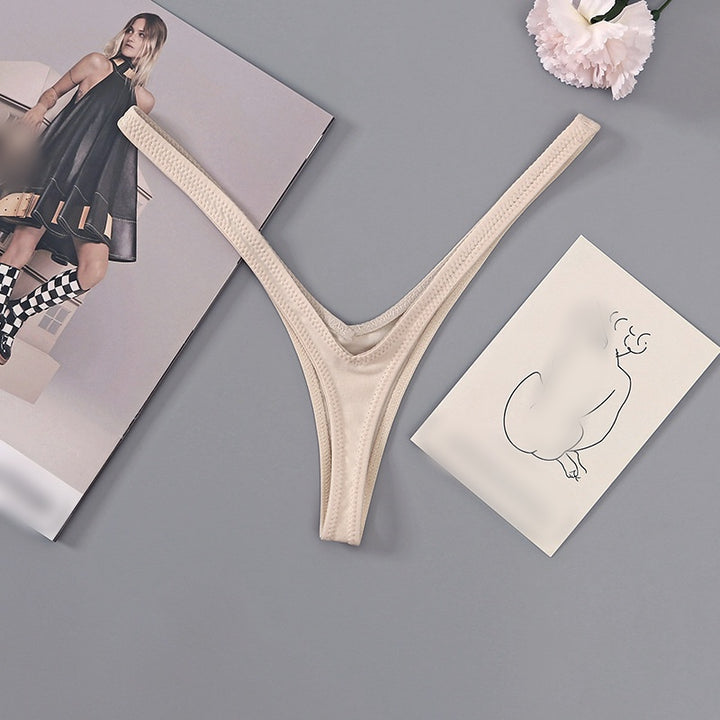 Minimal V-Cut Micro Thong Underwear